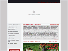 Tablet Screenshot of mastersofthechainsaw.com